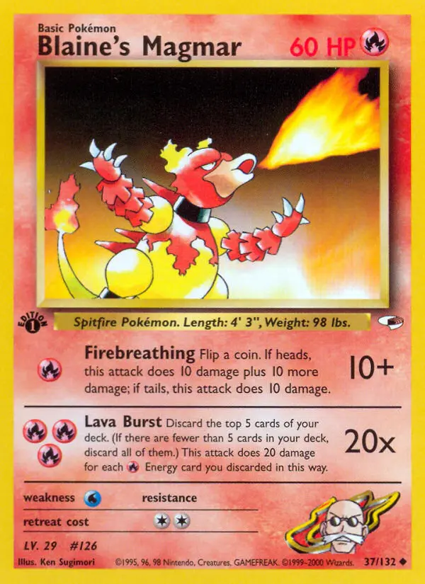 Blaine's Magmar (#37) — GH 037