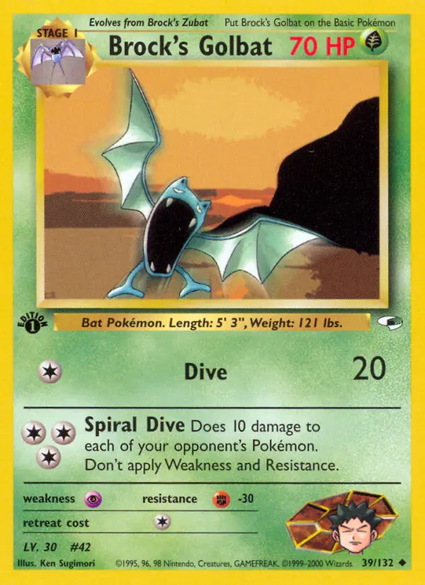 Brock's Golbat (#39) — GH 039