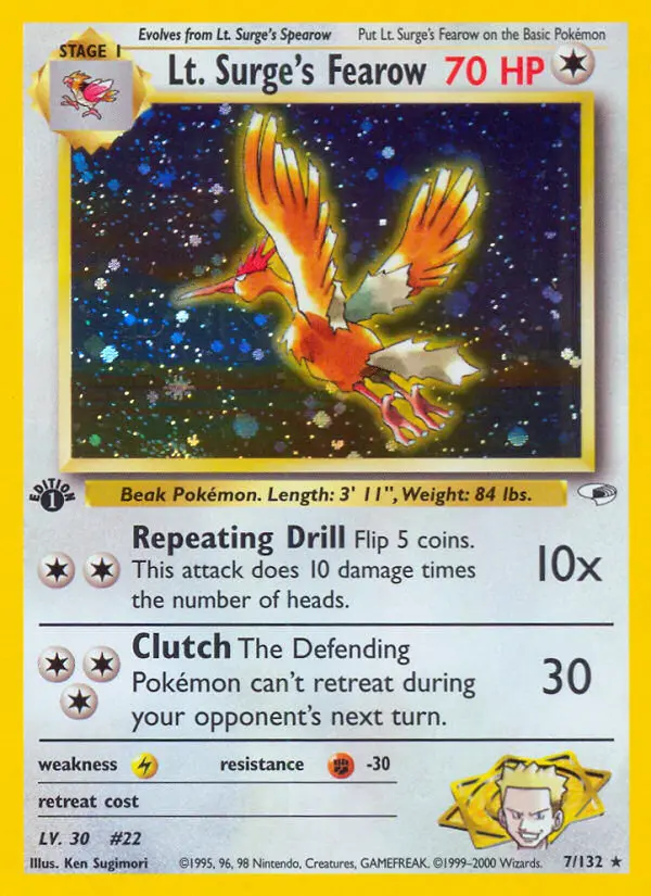 Lt. Surge's Fearow (#7) — GH 007