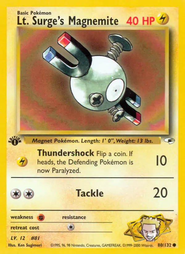Lt. Surge's Magnemite (#80) — GH 080
