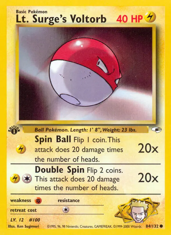 Lt. Surge's Voltorb (#84) — GH 084