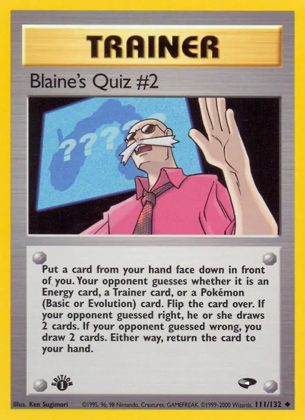 Blaine's Quiz #2 (#111) — GC 111