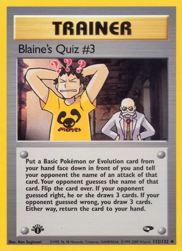 Blaine's Quiz #3 (#112) — GC 112