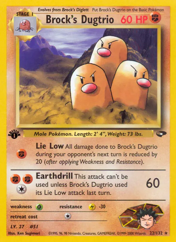Brock's Dugtrio (#22) — GC 022