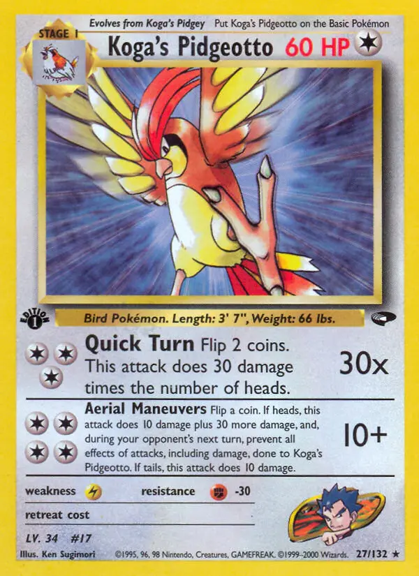 Koga's Pidgeotto (#27) — GC 027