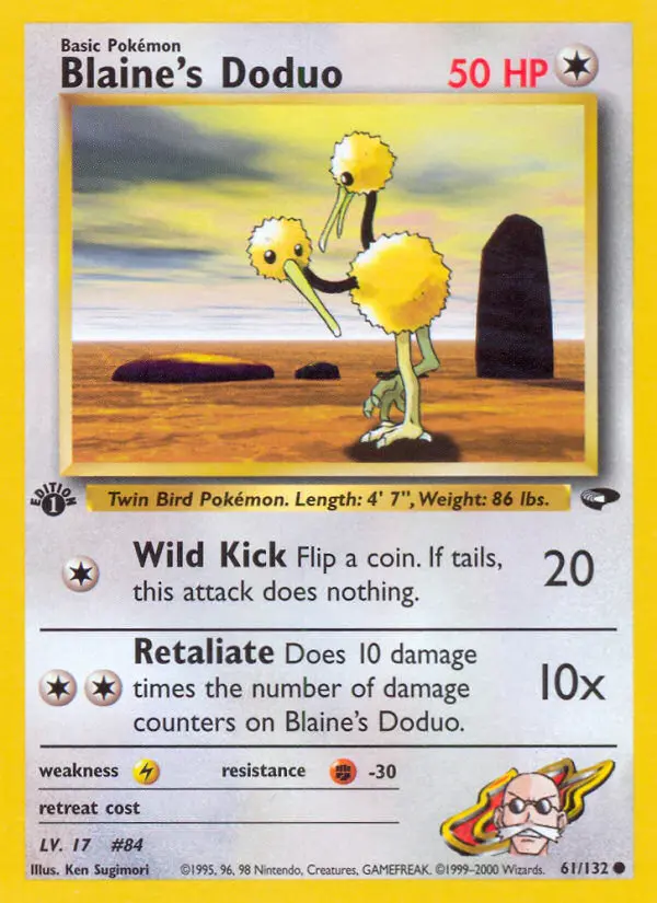 Blaine's Doduo (#61) — GC 061