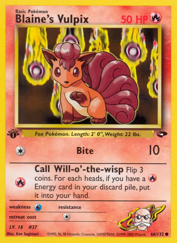 Blaine's Vulpix (#66) — GC 066