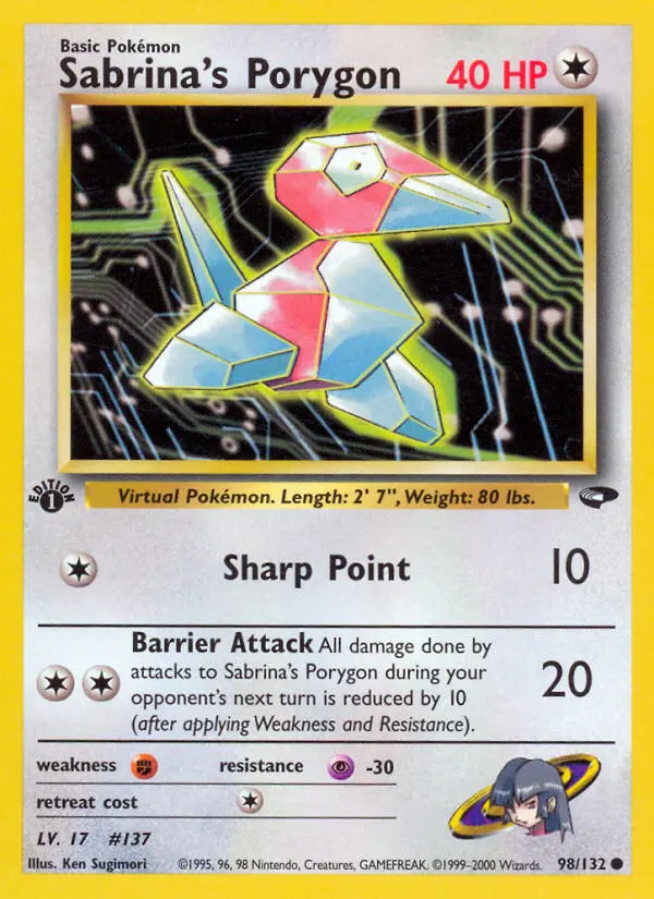 Sabrina's Porygon (#98) — GC 098