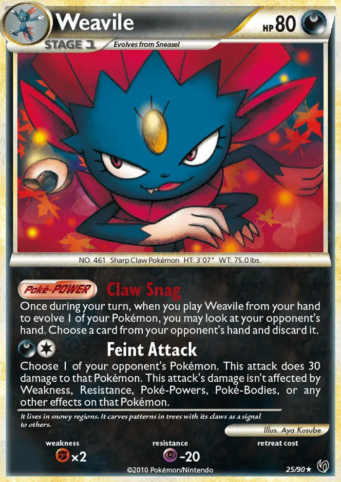 Weavile (#25) — UD 025