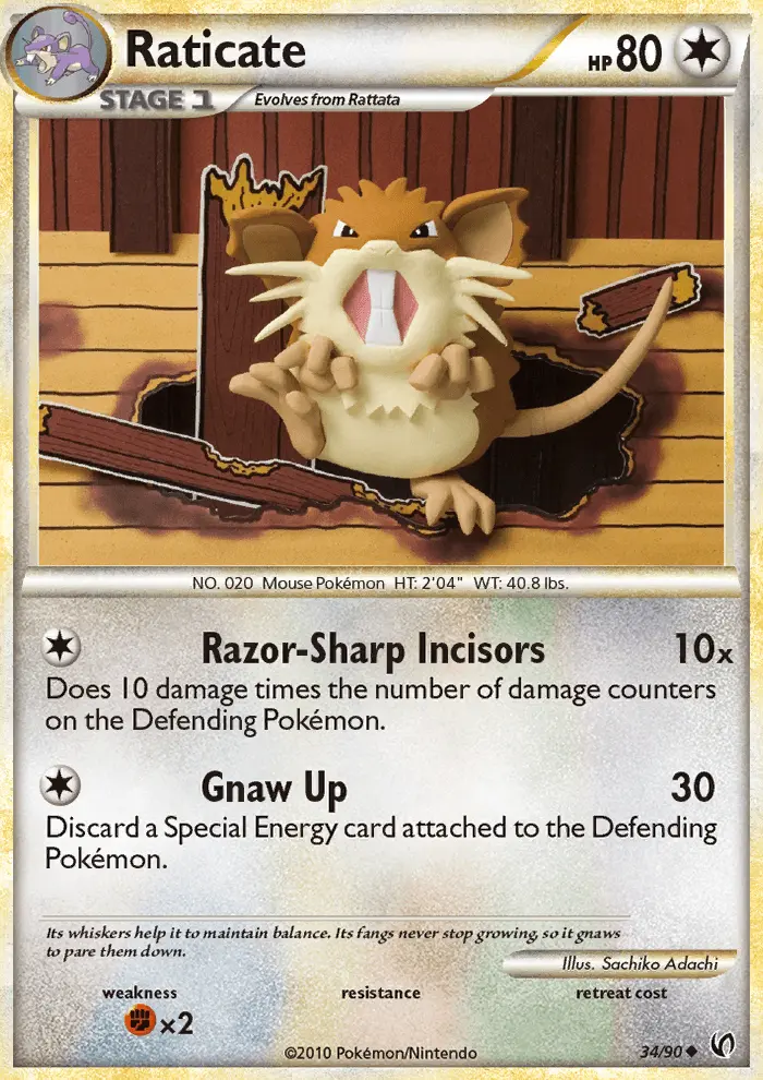 Raticate (#34) — UD 034