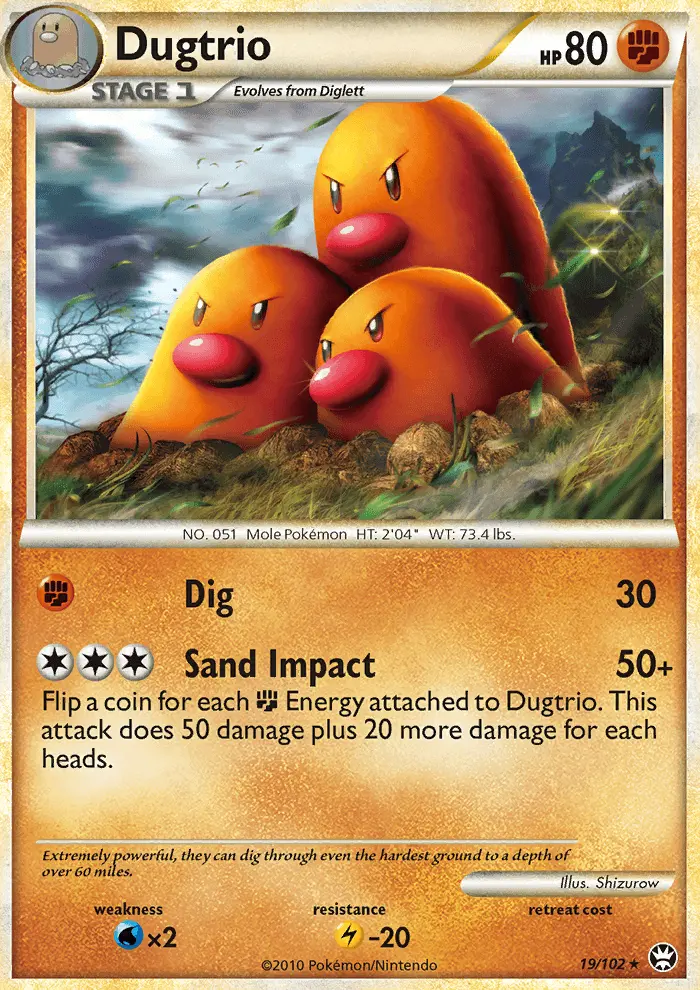Dugtrio (#19) — TRI 019