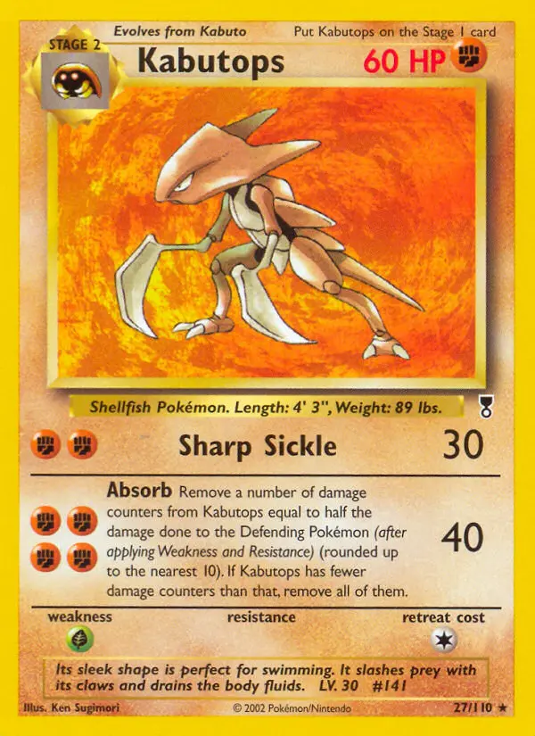 Kabutops (#27) — LC 027
