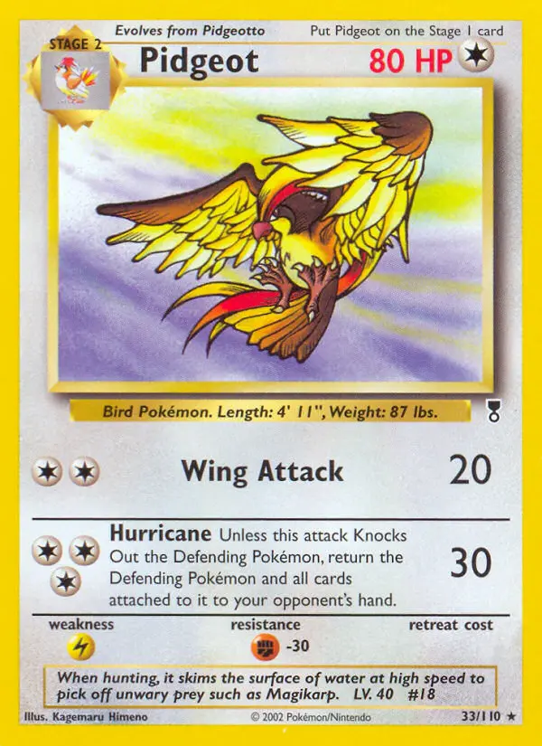 Pidgeot (#33) — LC 033