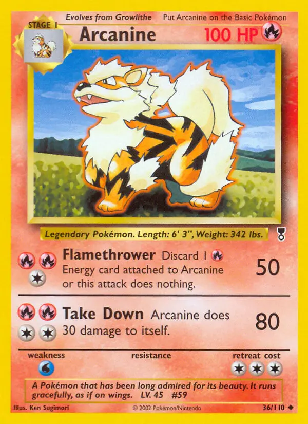 Arcanine (#36) — LC 036