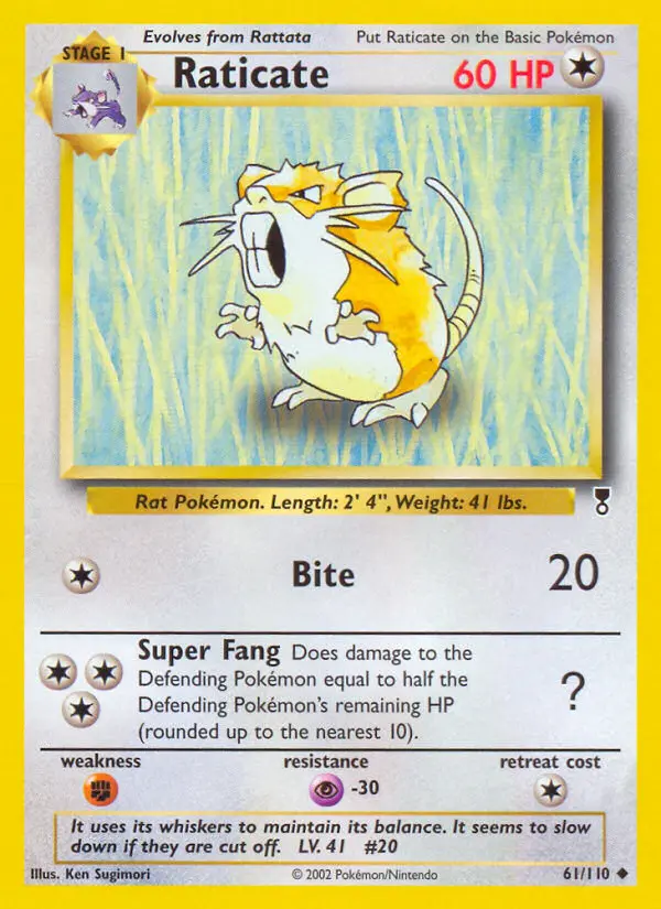 Raticate (#61) — LC 061
