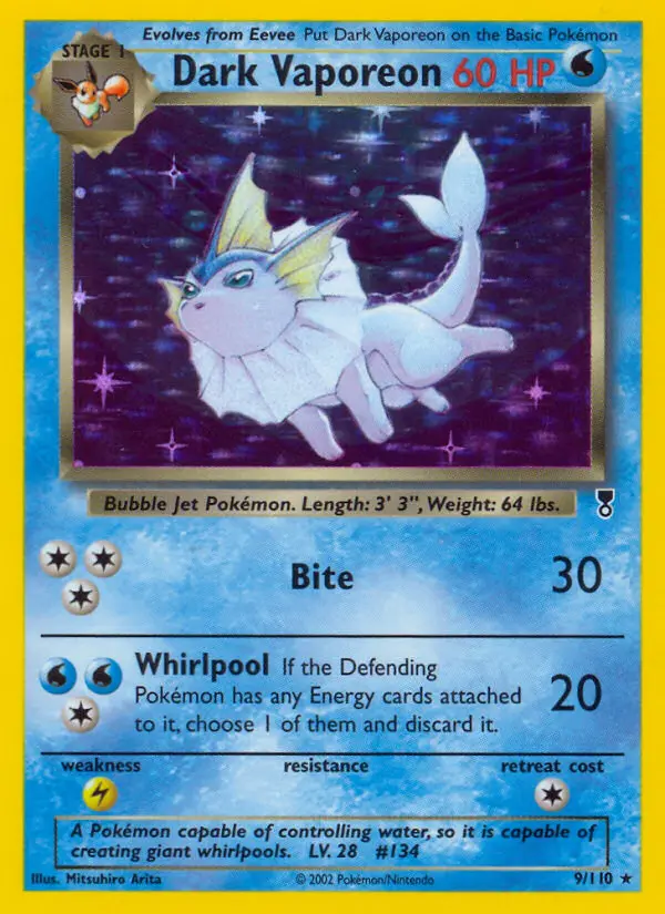 Dark Vaporeon (#9) — LC 009