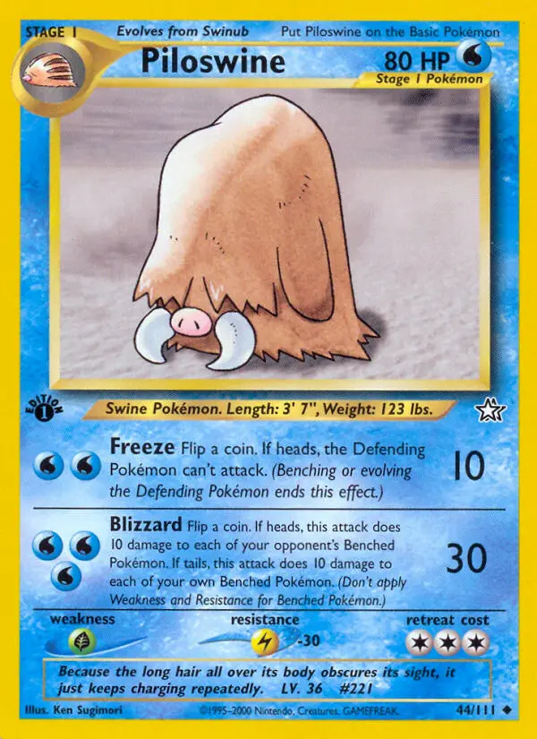 Piloswine (#44) — NGE 044