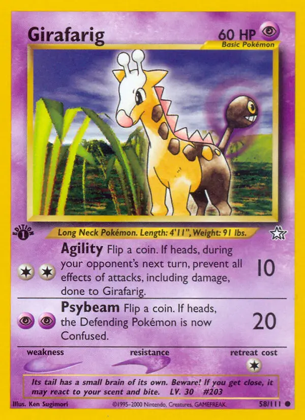 Girafarig (#58) — NGE 058
