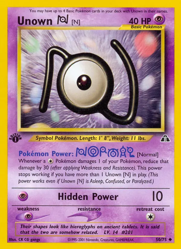 Unown [N] (#50) — NDI 050