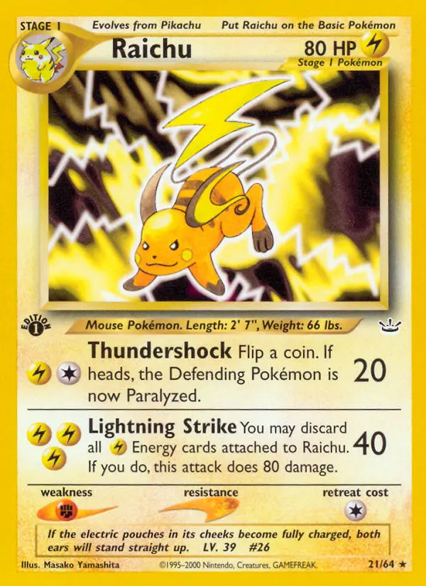 Raichu (#21) — NR 021