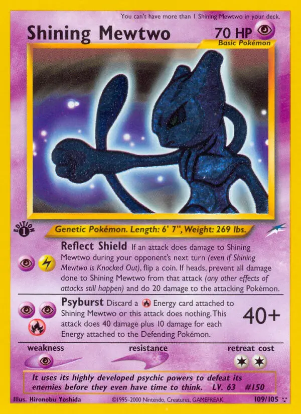 Shining Mewtwo (#109) — NDE 109