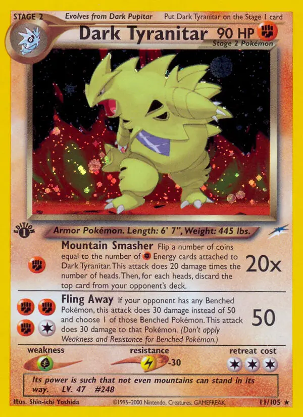 Dark Tyranitar (#11) — NDE 011