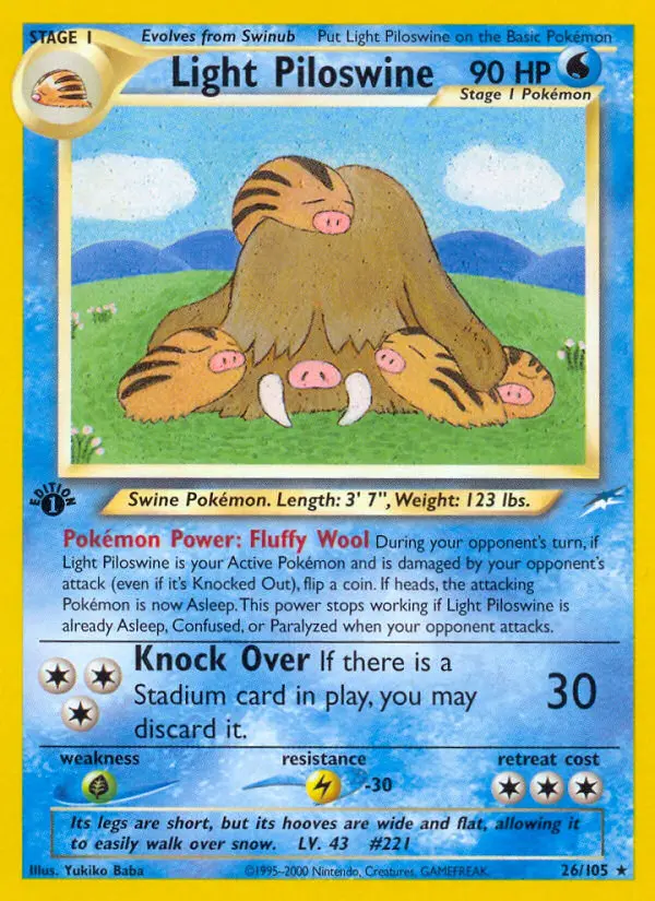 Light Piloswine (#26) — NDE 026