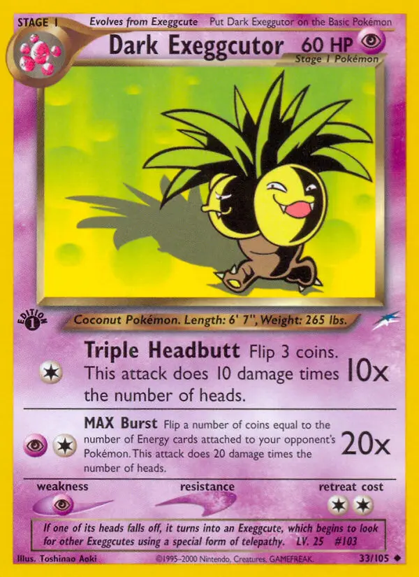 Dark Exeggutor (#33) — NDE 033