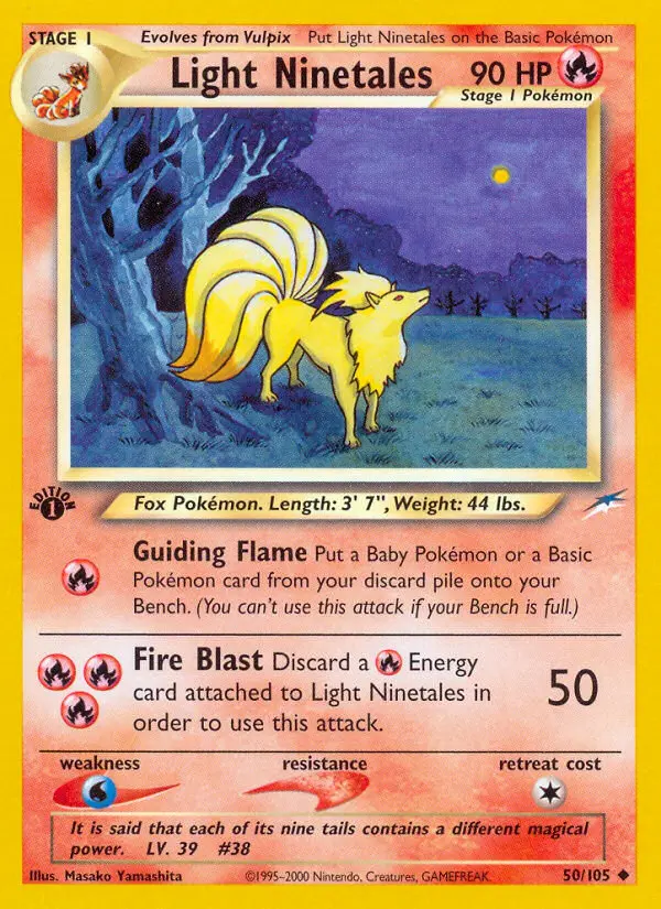 Light Ninetales (#50) — NDE 050