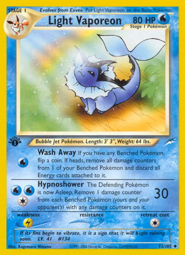 Light Vaporeon (#52) — NDE 052