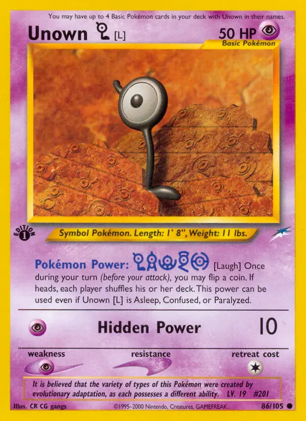 Unown [L] (#86) — NDE 086
