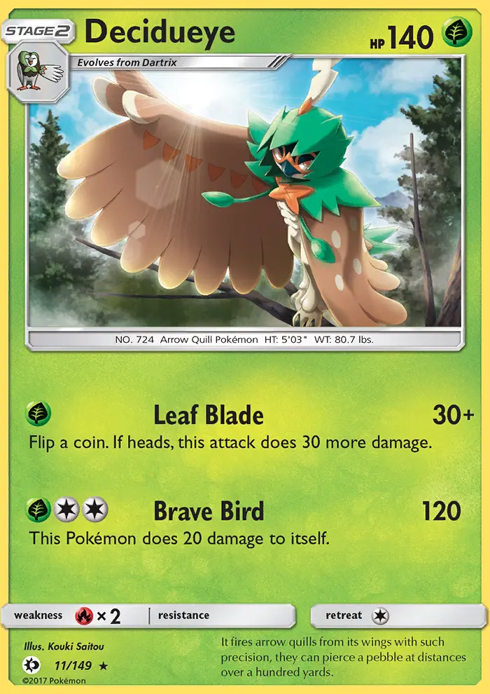 Decidueye (#11) — SM 011