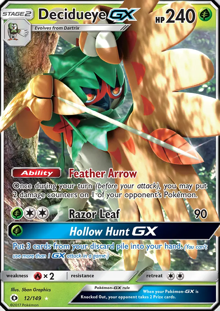 Decidueye GX (#12) — SM 012