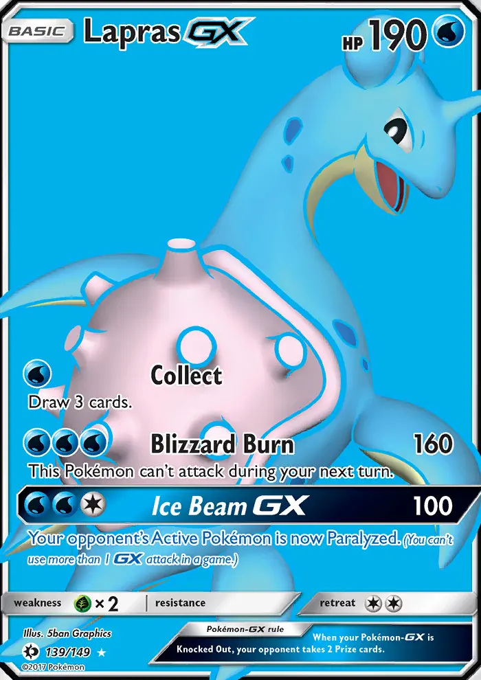 Lapras GX (#139) — SM 139