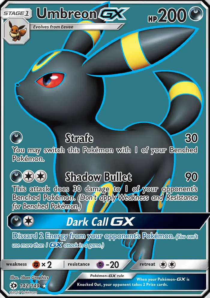 Umbreon GX (#142) — SM 142