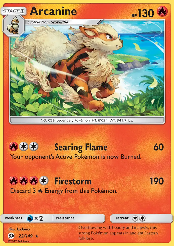 Arcanine (#22) — SM 022