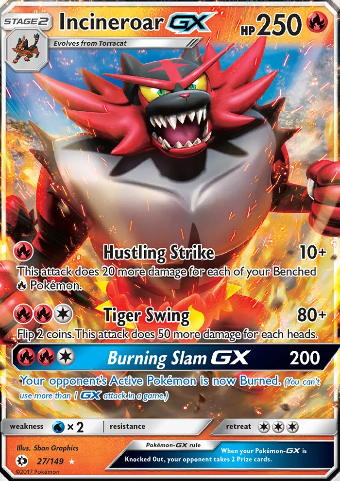 Incineroar GX (#27) — SM 027
