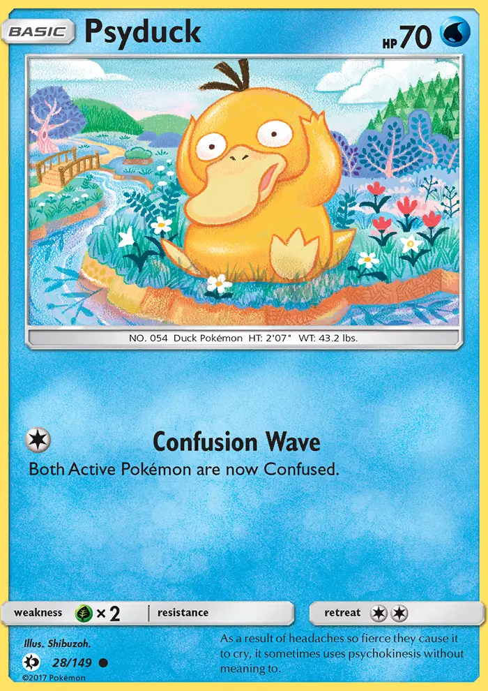 Psyduck (#28) — SM 028