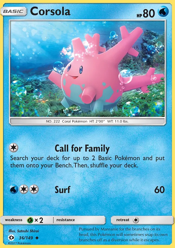 Corsola (#36) — SM 036