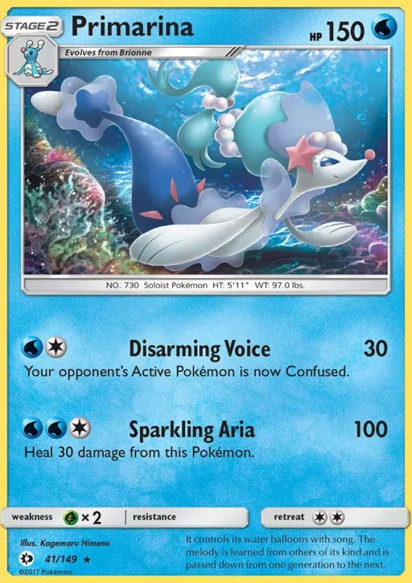 Primarina (#41) Holo — Holo — SM 041