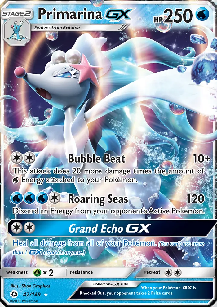 Primarina GX (#42) — SM 042