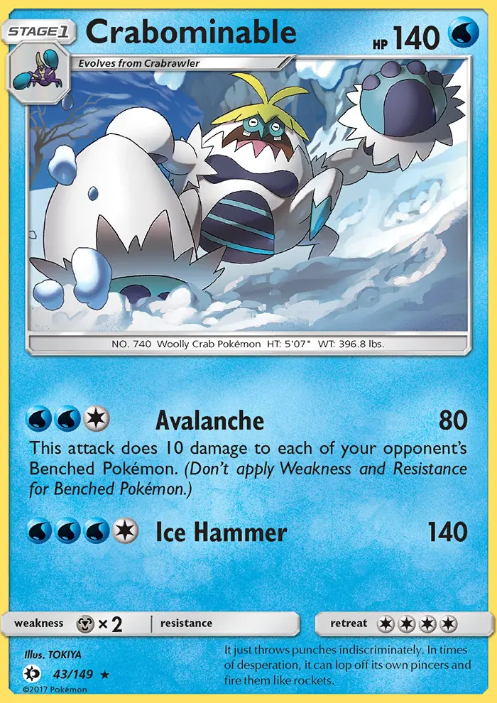 Crabominable (#43) — SM 043