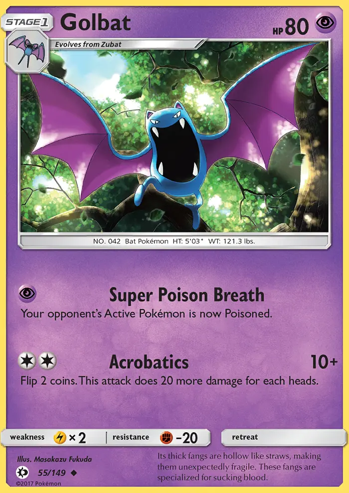 Golbat (#55) — SM 055