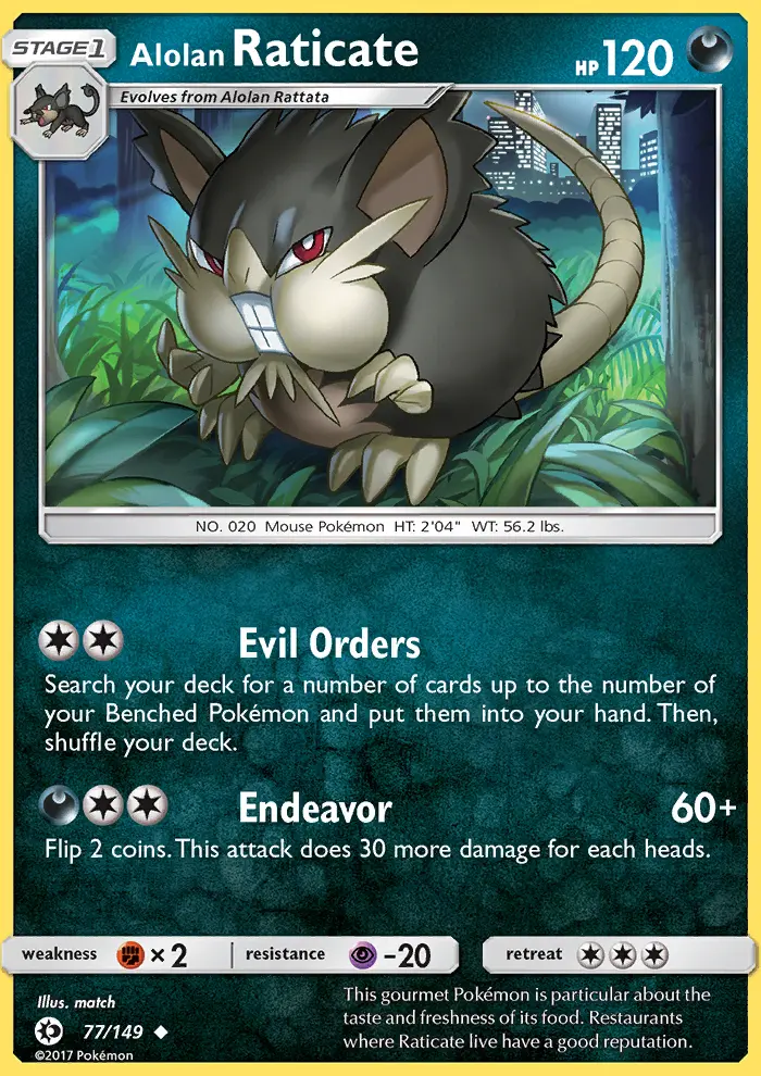 Alolan Raticate (#77) — SM 077