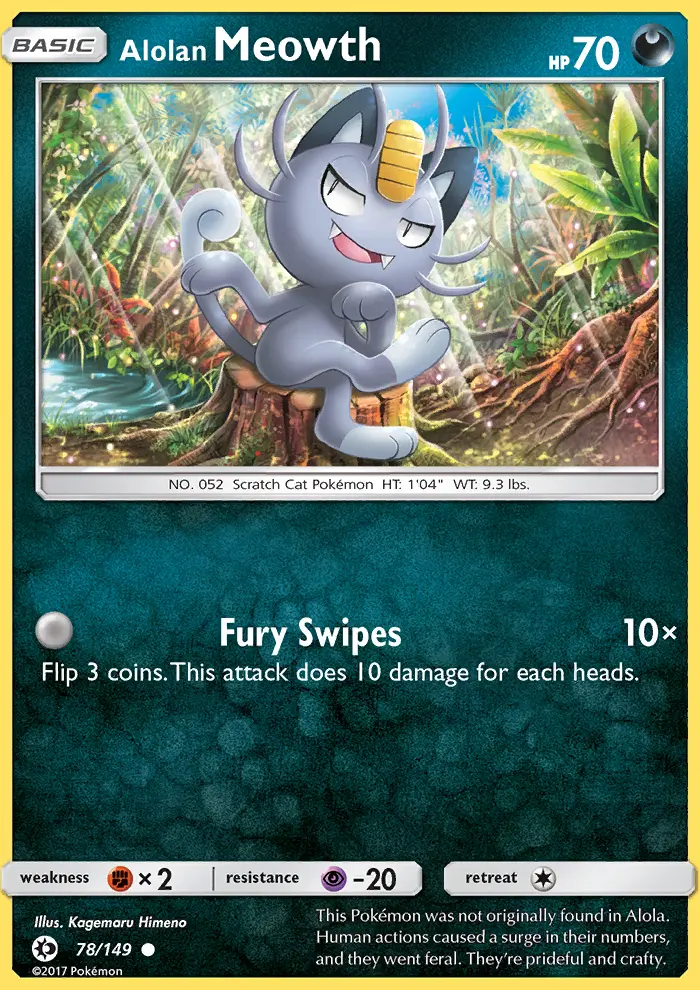 Alolan Meowth (#78) — SM 078