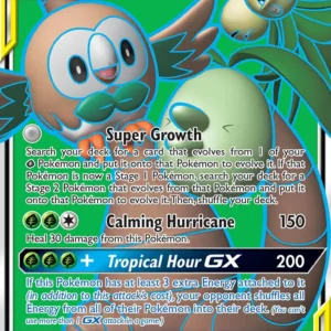 Rowlet & Alolan Exeggutor GX (#214) — UNM 214