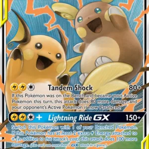 Raichu & Alolan Raichu GX (#54) — UNM 054