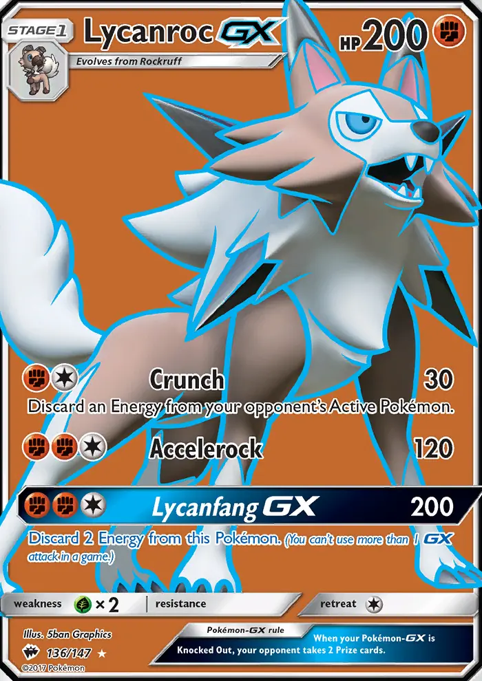 Lycanroc GX (#136) — BUS 136