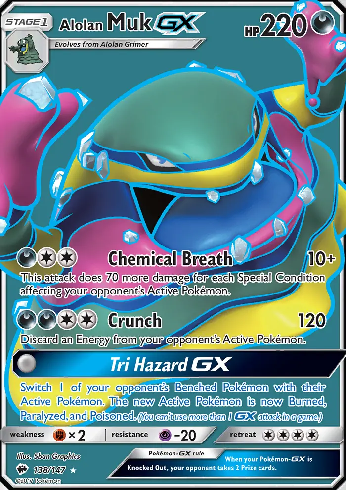 Alolan Muk GX (#138) — BUS 138