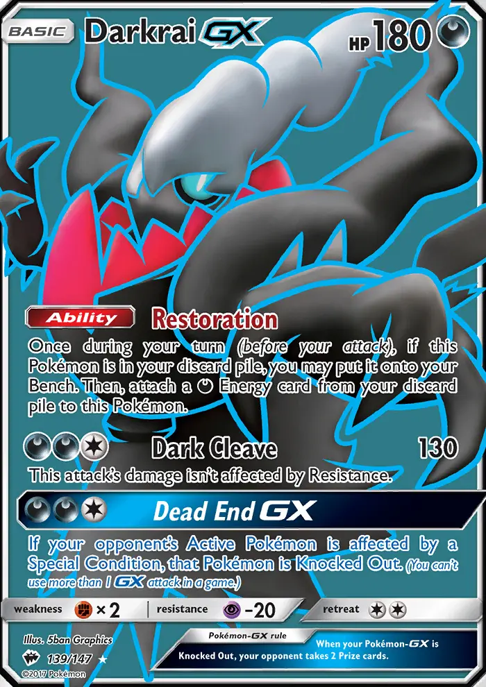 Darkrai GX (#139) — BUS 139